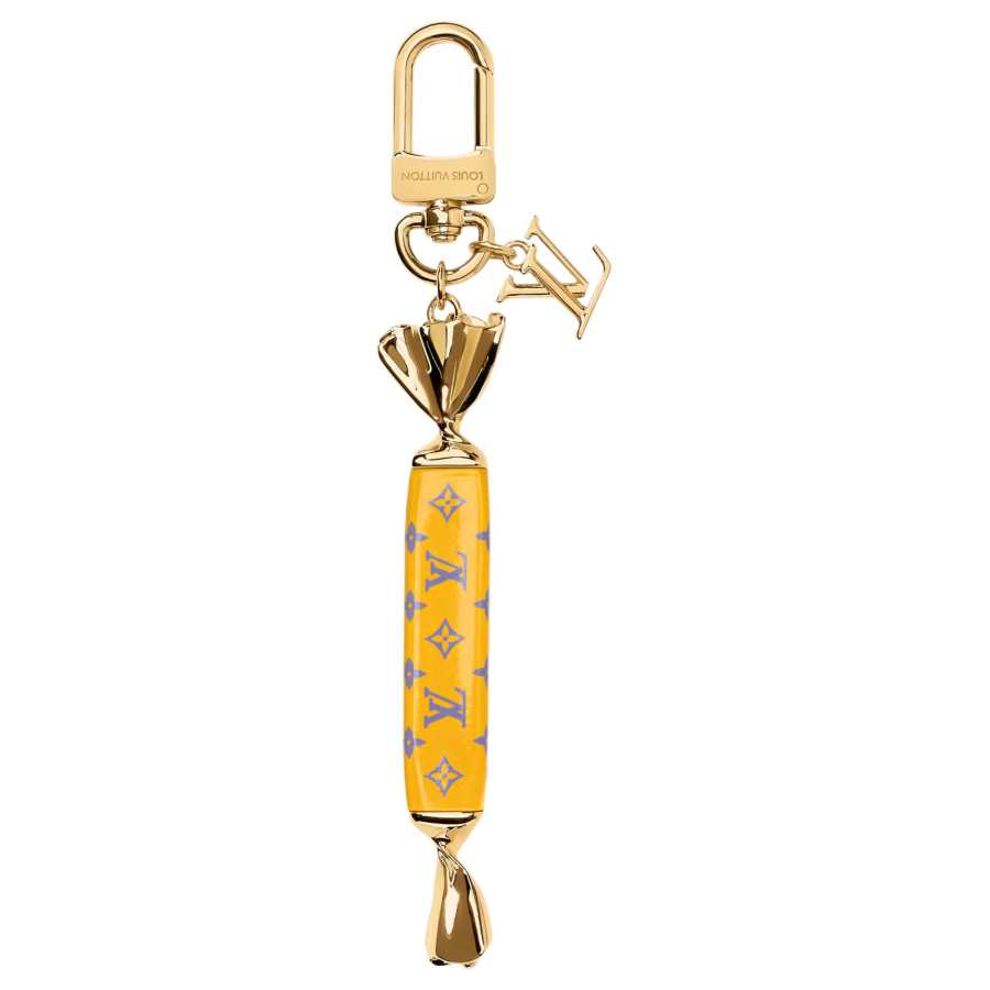 LOUIS VUITTON Metal Bag Accessory Women's Yellow