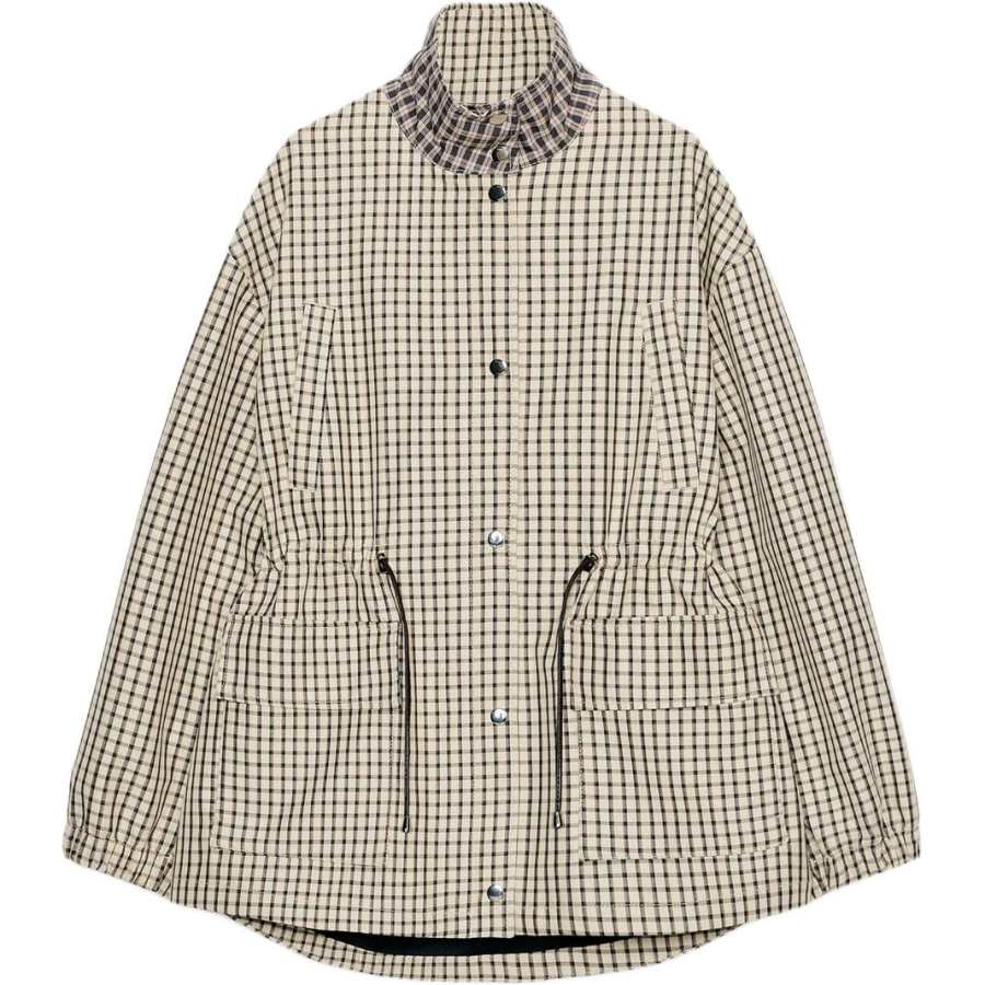 ZARA Jackets Women's Frosted White Stand Collar Moderate Other