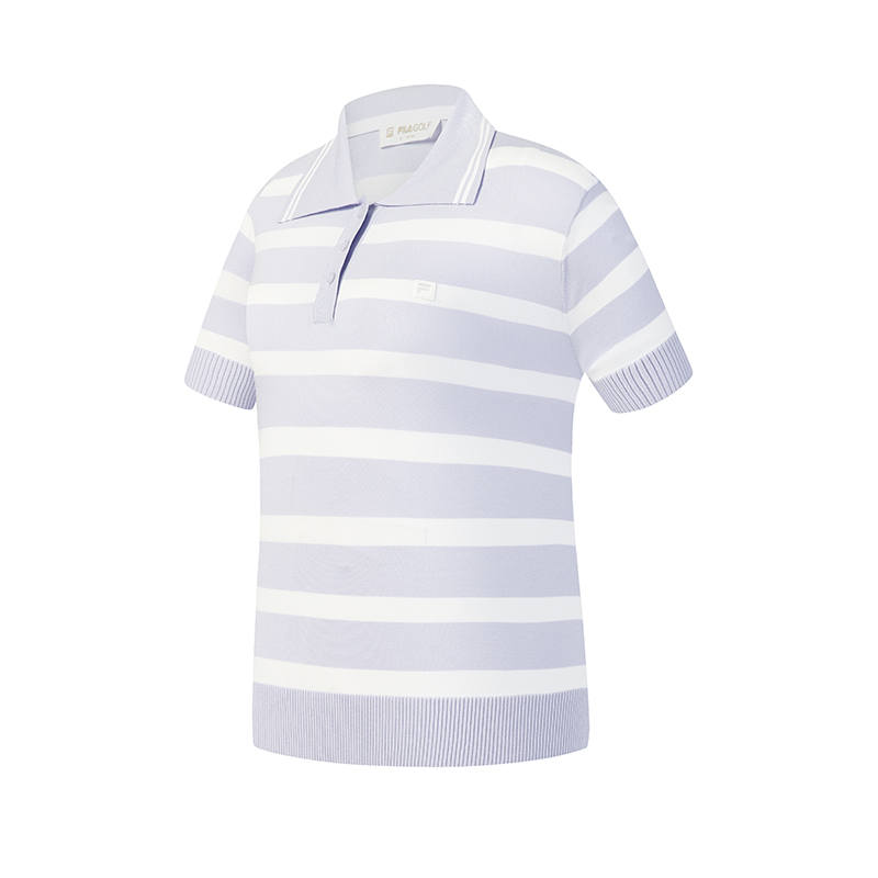 FILA Golf Knitwear Women's Jade White Polo Collar Moderate
