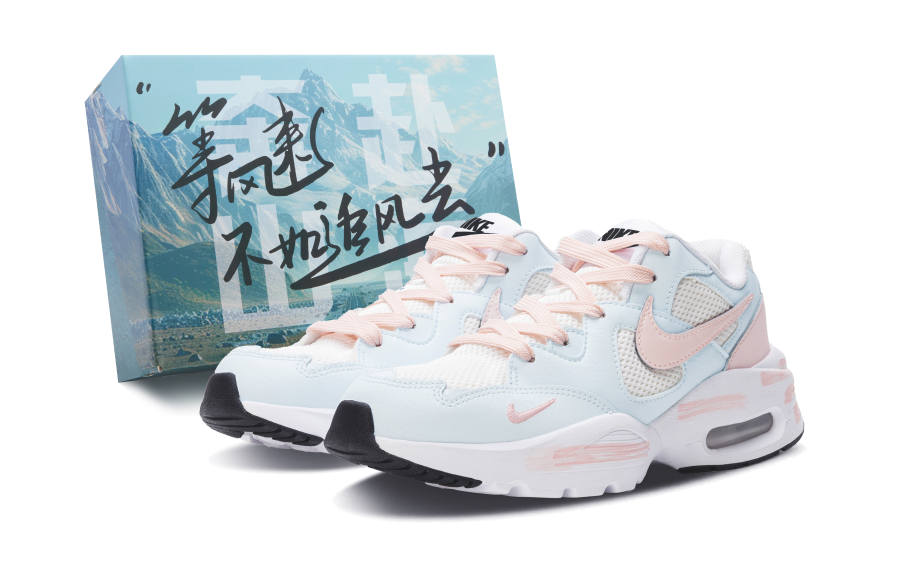 Nike Nike Air Max Fusion Abrasion Resistant Low top Running Shoes Women's Pink White