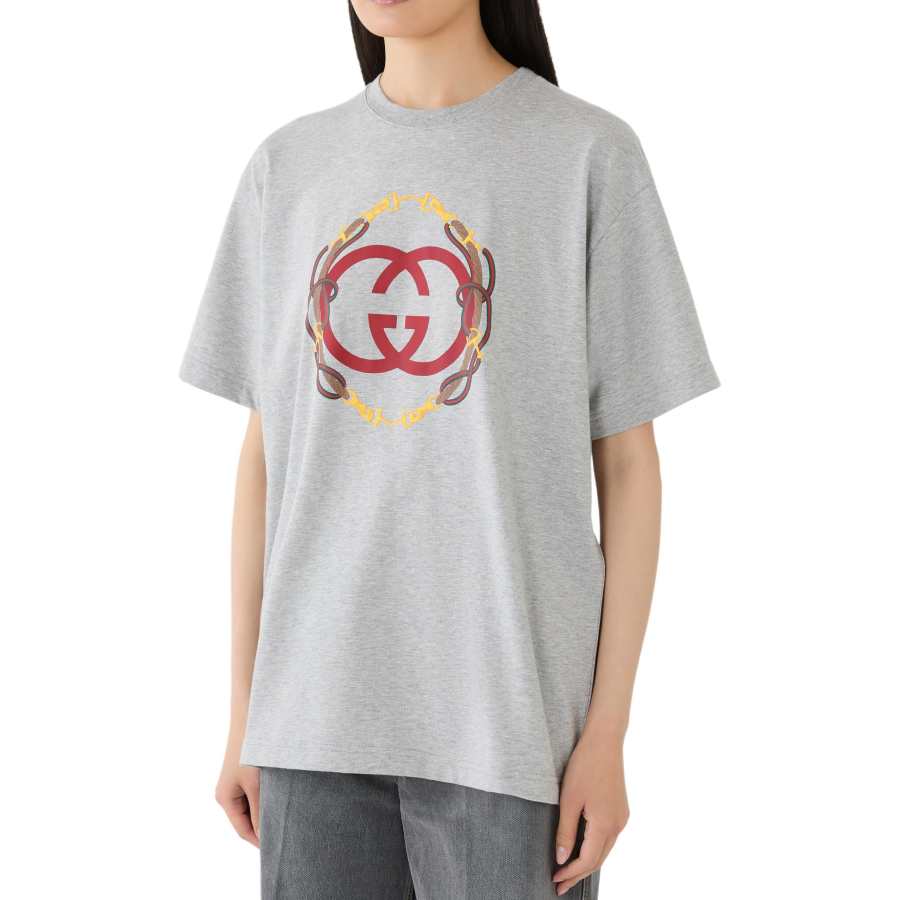 GUCCI Drop Shoulder Sleeve T Shirt Women's