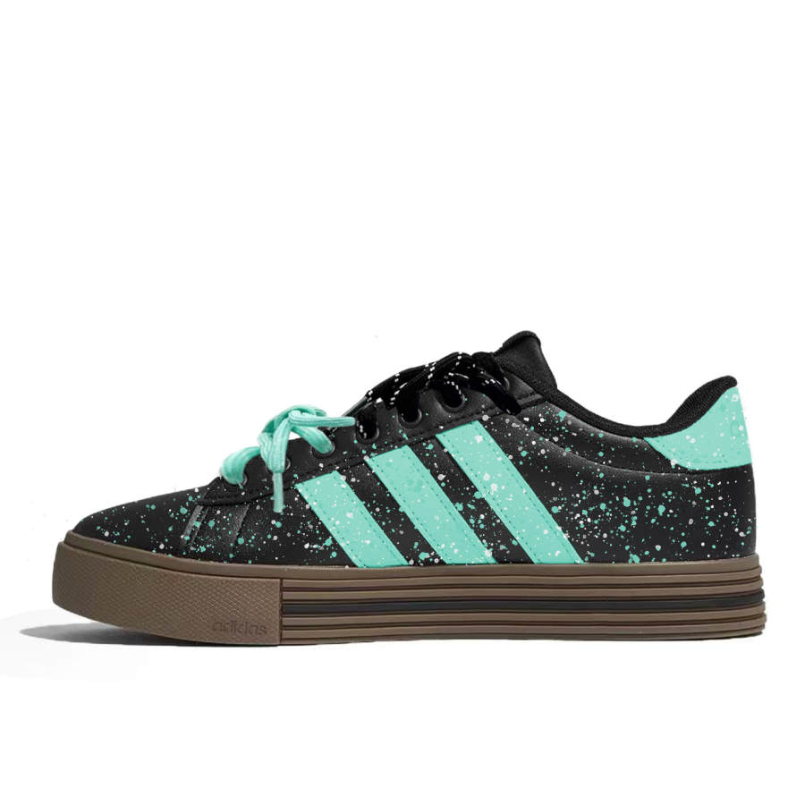 Adidas Adidas Daily Summer Shimmer Low top Skateboard Shoes Unisex Black Green