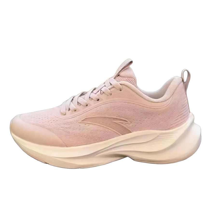 Anta Fabric Cushioning Breathable Low top Running Shoes Women's Pink