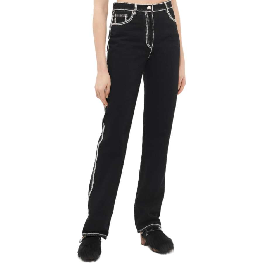 CHANEL COCO NEIGE Jeans Women's Black