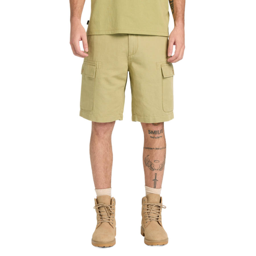 Timberland Cargo Shorts Men's Gray Green Moderate