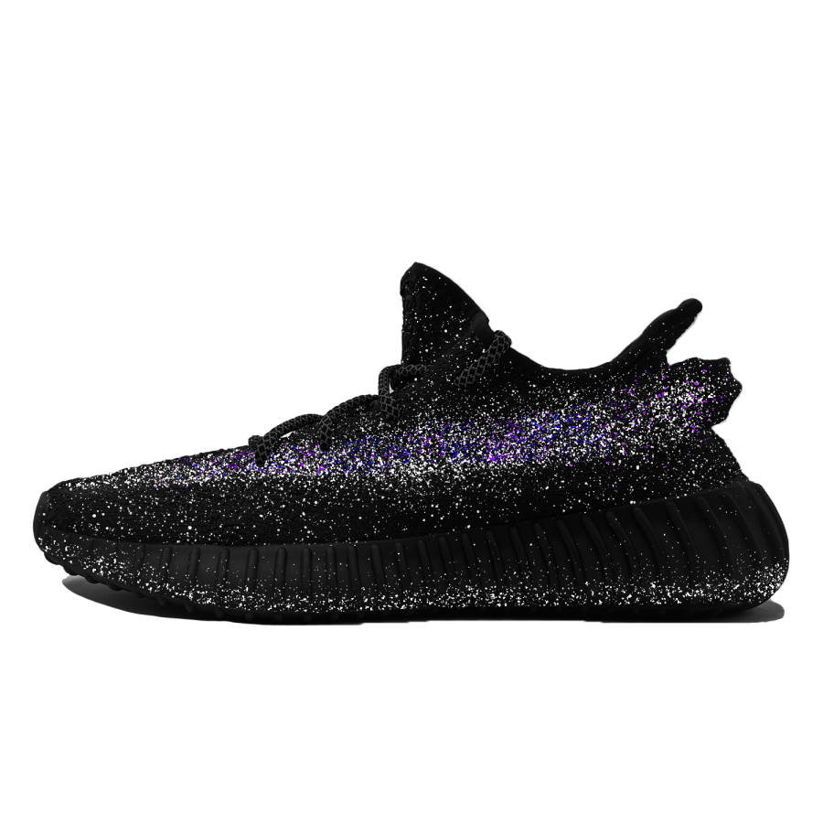 Adidas Originals Yeezy Boost 350 V2 Baby's Breath Galaxy Fabric Cushioning Breathable Low top Casual Shoes Unisex