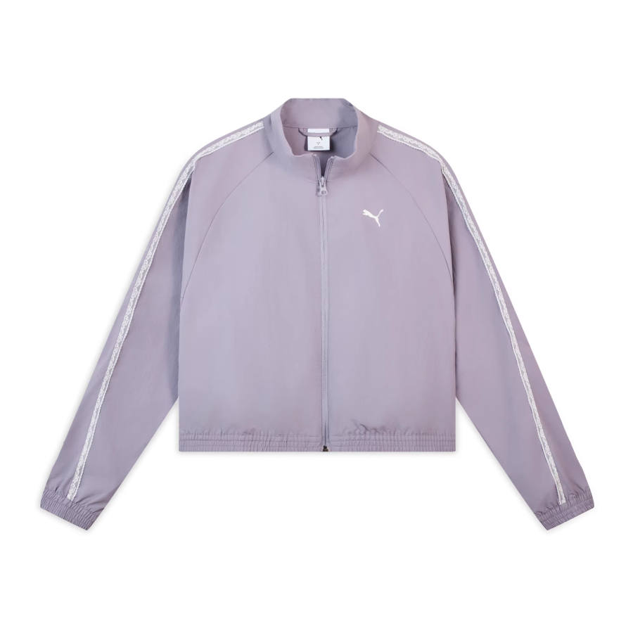 PUMA Jackets Women's Light Purple Stand Collar Moderate