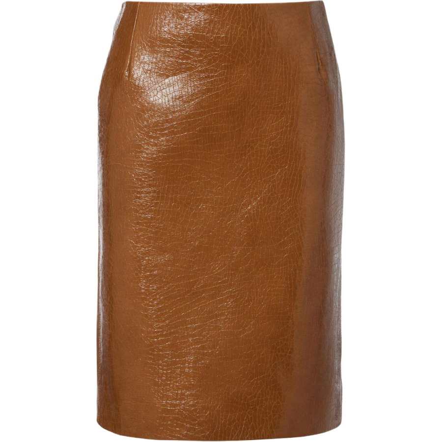 GUCCI SS26 Leather Long Skirt Women's