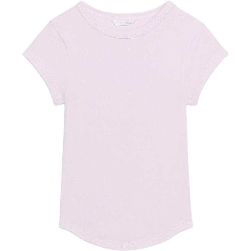 ZARA T Shirts Women's Light Purple Crew Neck