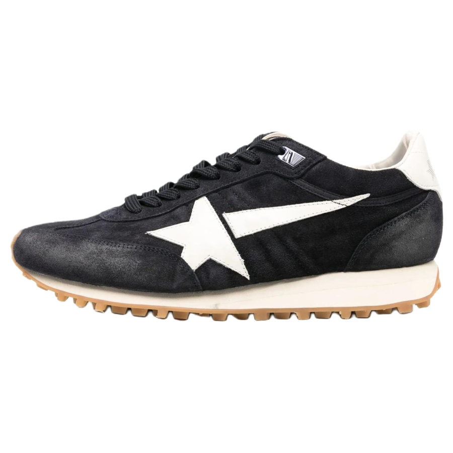 Golden Goose Marathon Suede Low top Casual Shoes Men's Blue & White