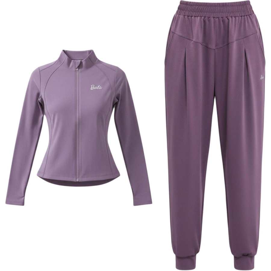 Barbie Fitness Sets Women's Tranquil Purple Stand Collar Moderate