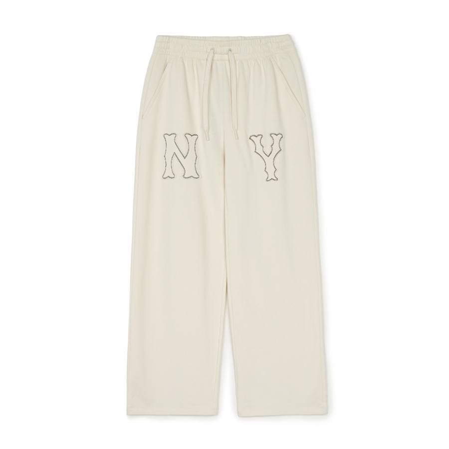 MLB MLB Casual Pants Unisex White Moderate Straight Fit Pants
