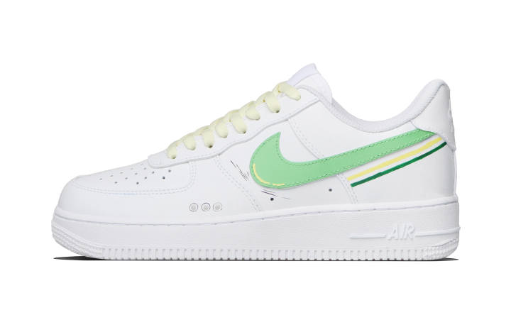 Nike Nike Air Force 1 Shock Wave Cow Leather Abrasion Resistant Low top Skateboard Shoes Unisex Green