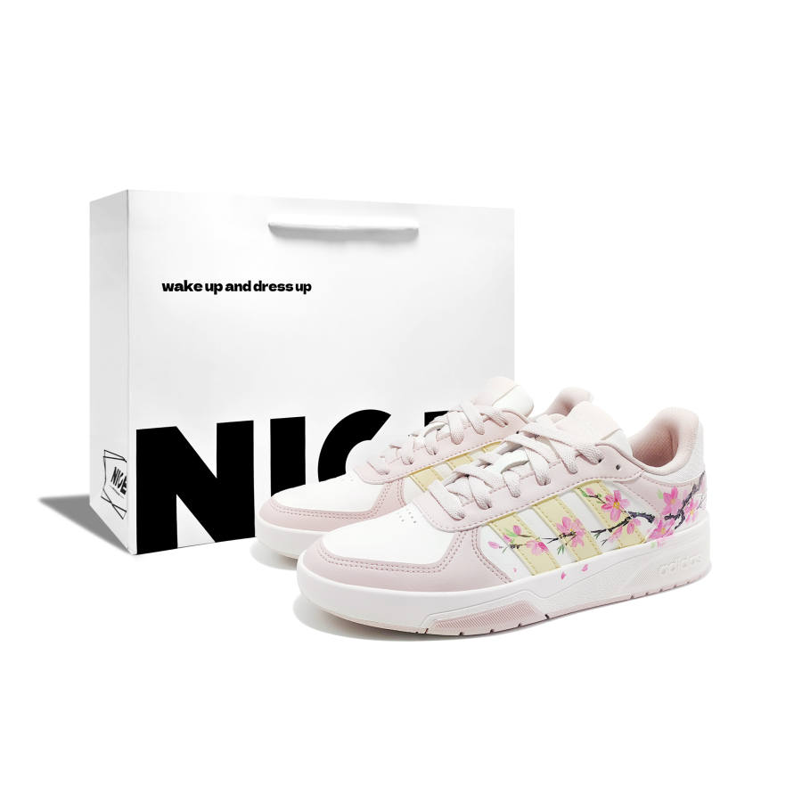 Adidas Adidas COURTBEAT Peach Blossom Spring Memory R Low top Skateboard Shoes Unisex Pink