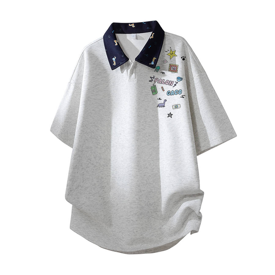 PAL ONGACO Polo Shirts Unisex Polo Collar Moderate Heavyweight