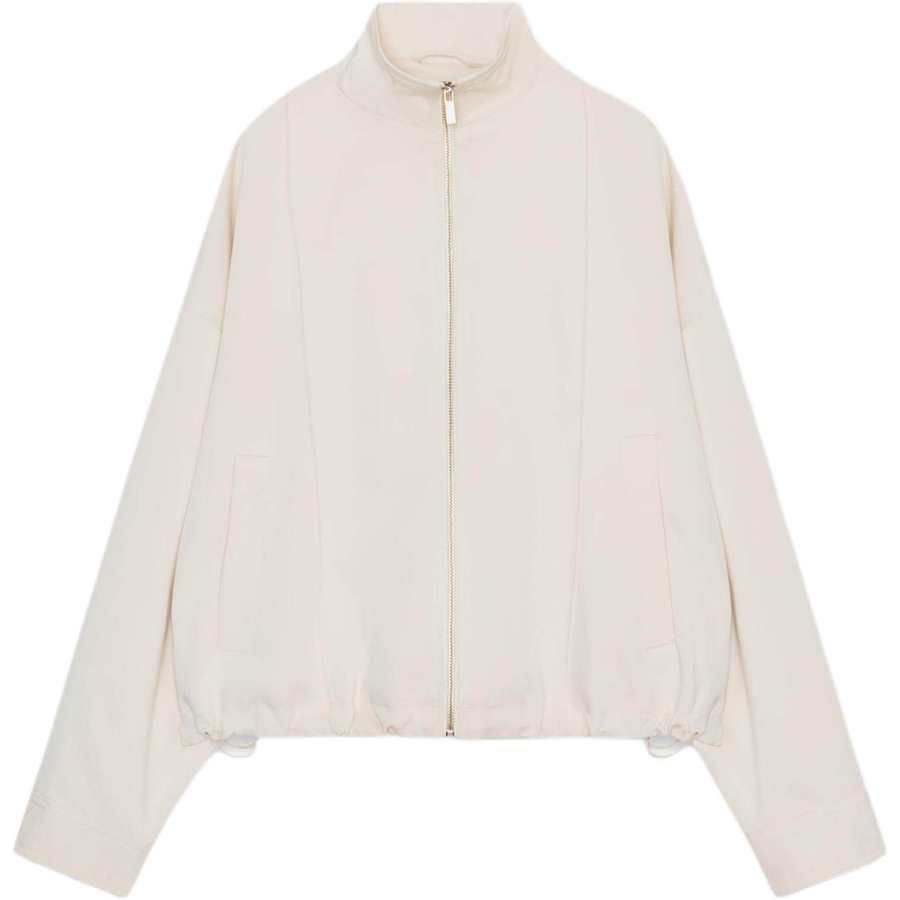 ZARA ZARA Jackets Women's White Lapel Moderate Pilot