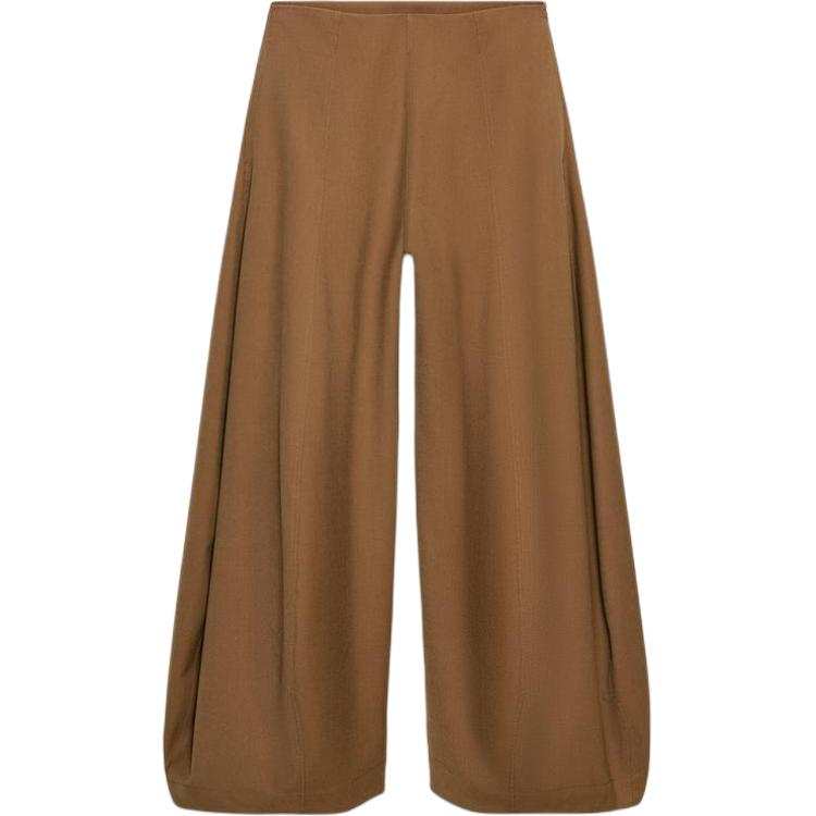 ZARA Casual Pants Women's Brown Moderate Wide Leg Pants