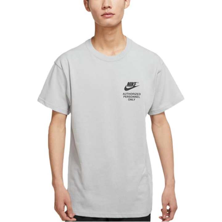 Nike Nike T Shirts Men's Gray Crew Neck Moderate