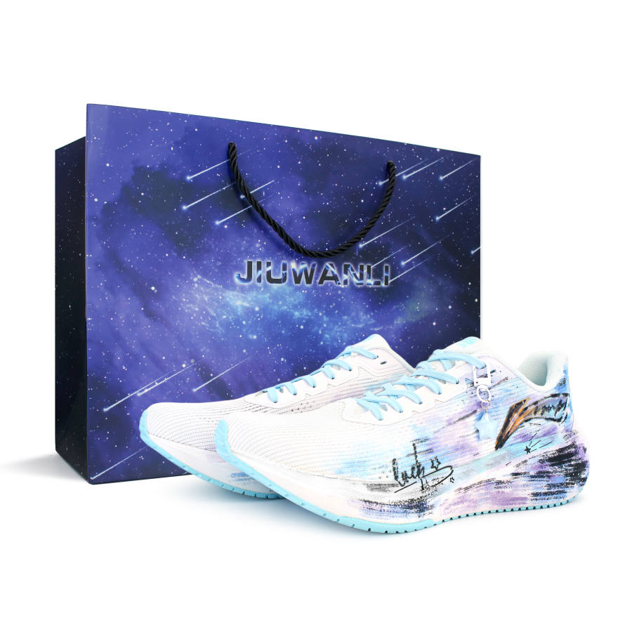 Li-Ning Li Ning Version 2.0 Fabric Low top Running Shoes Men's Blue Purple