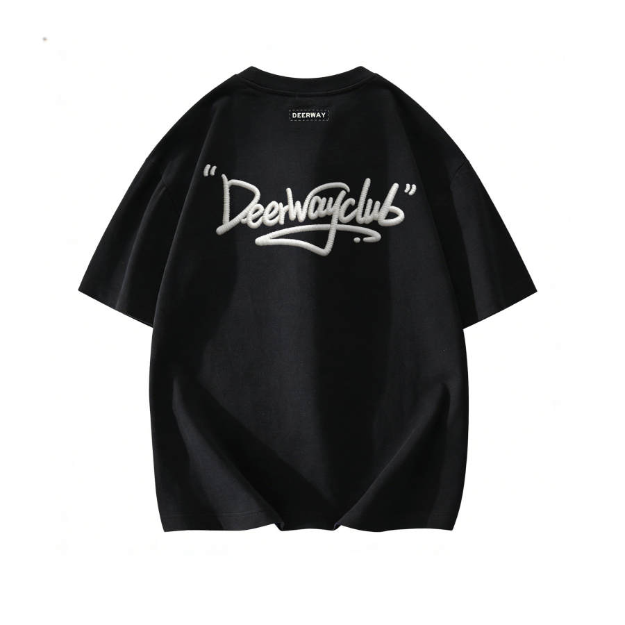 DEERWAY T Shirts Unisex Crew Neck Thin Straight Fit