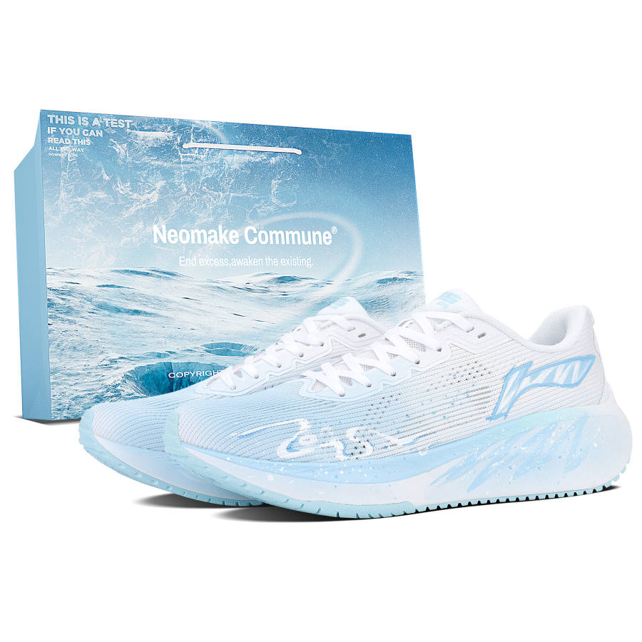 Li-Ning Li Ning Version 2.0 Cushioning Abrasion Resistant Slip Resistant Low top Running Shoes Men's Ocean Blue