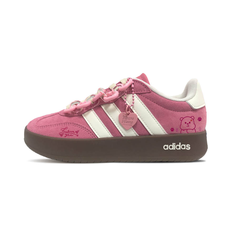 Adidas Adidas BARREDA Berry Bear Abrasion Resistant Low top German Army Trainers Unisex Pink