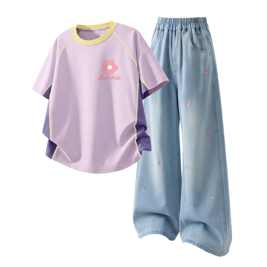 Disney Kids Casual Sportswear Crew Neck Thin