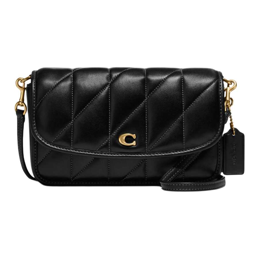 COACH Hayden Nappa Soft Leather Shoulder Bag, Crossbody Bag Small Women's Black