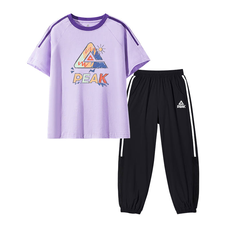 PEAK Kids Casual Sportswear Crew Neck Thin