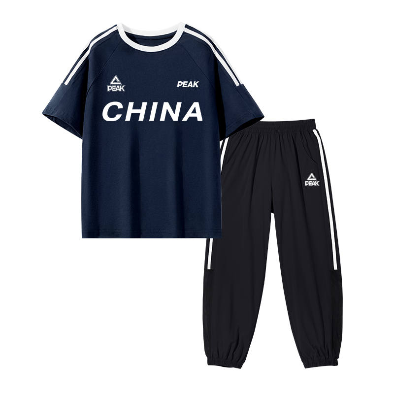 PEAK Kids Casual Sportswear Crew Neck Thin