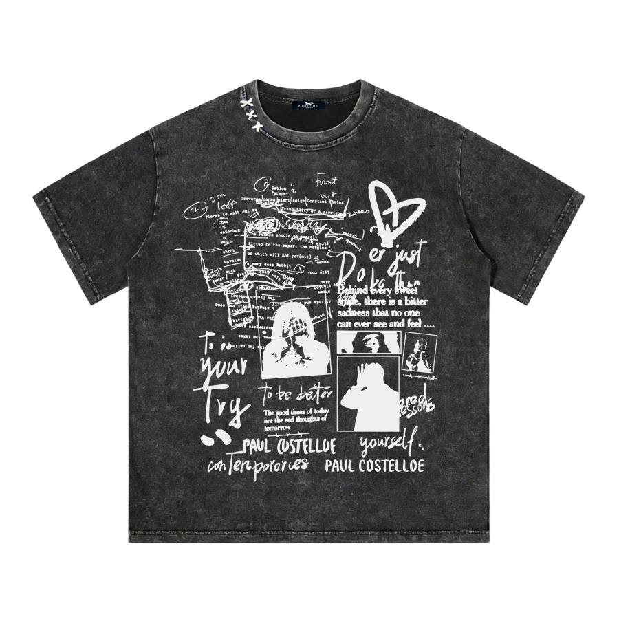 PAUL COSTELLOE T Shirts Unisex Crew Neck Thin Heavyweight