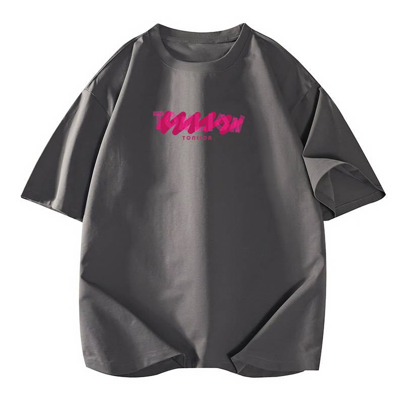 Tonlion T Shirts Unisex Crew Neck Moderate Straight Fit