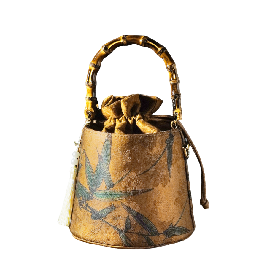 PAYOT PAYOT Fabric Handbag Regular Women's Gold