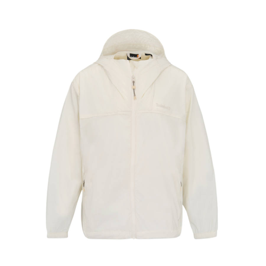 Timberland Velvet Jackets Women's White Hooded Non Detachable Moderate