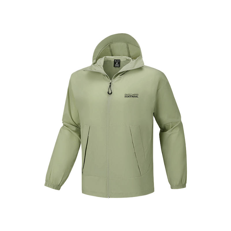 Skechers Jackets Men's Seaweed Gray Green 02MK Hooded Moderate Other