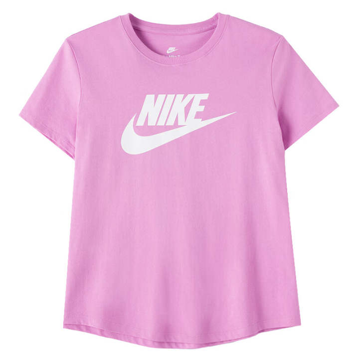 Nike Nike T Shirts Women's Light Magenta Crew Neck Moderate