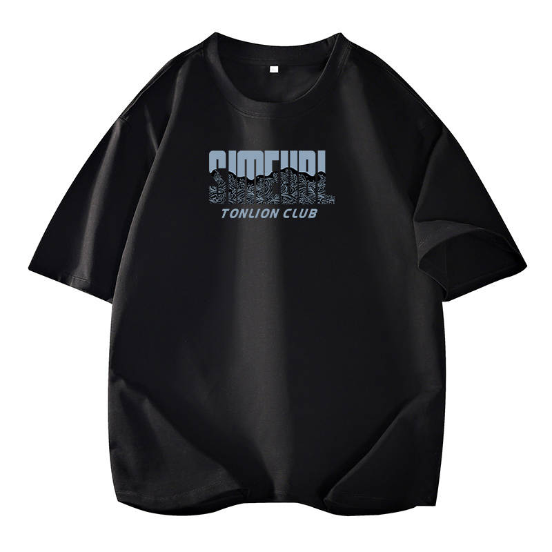 Tonlion T Shirts Unisex Crew Neck Moderate Straight Fit