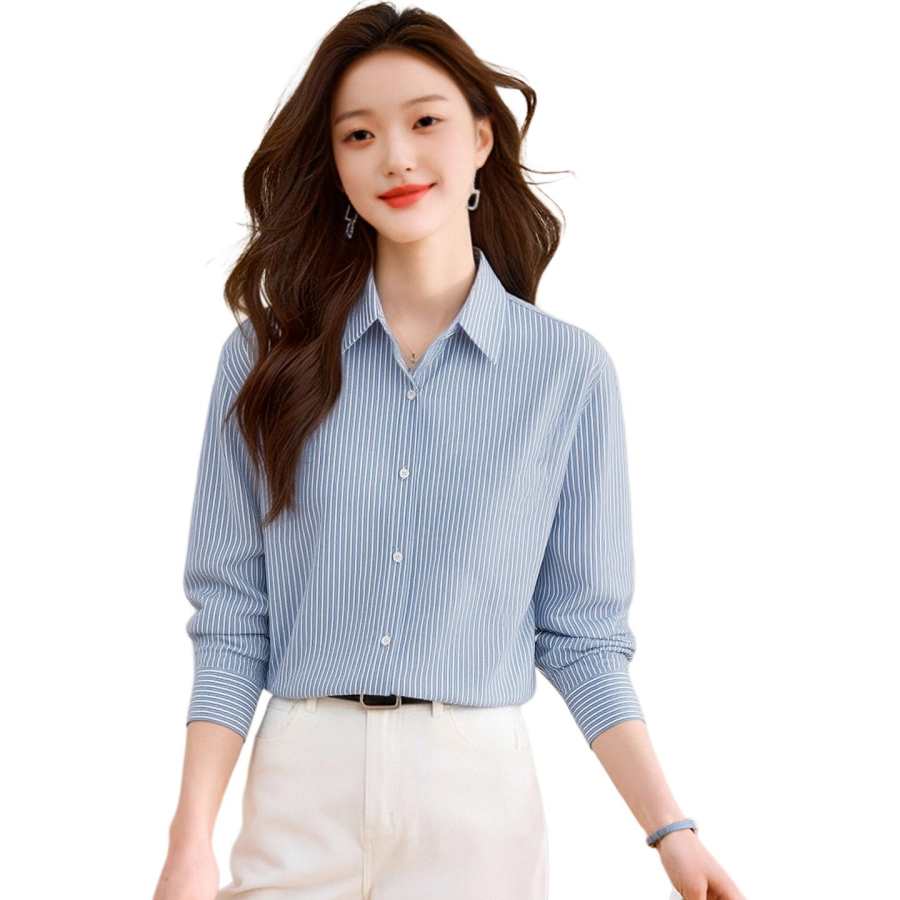 BALENO Shirts Women's Blue Lapel Moderate Other