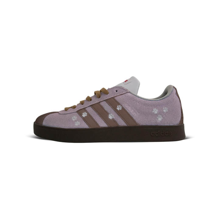 Adidas Adidas VL COURT 2.0 Soft And Fluffy Cat Steps Cow Split Leather Comfortable Cushioning Low top Skateboard Shoes Unisex