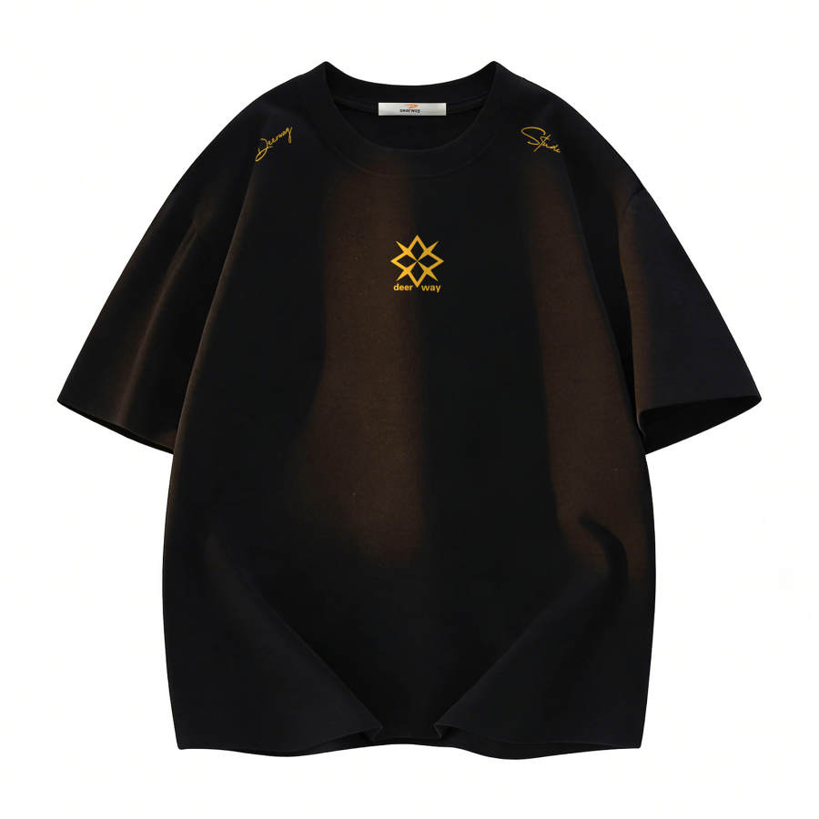 DEERWAY T Shirts Unisex Crew Neck Thin Straight Fit