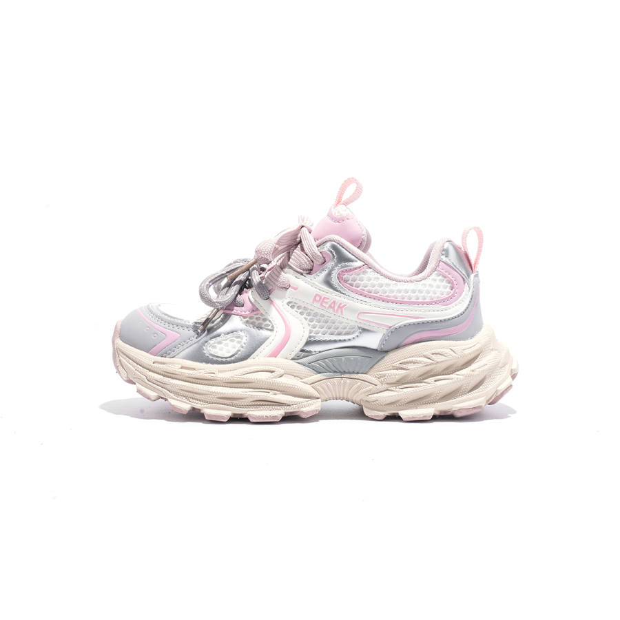 PEAK Slip Resistant, Breathable, And Lightweight Low top Chunky Sneakers Women's Pink