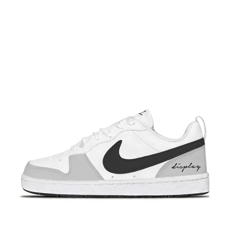 Nike Nike Court Borough Lunar Rock Gray Synthetic Leather Abrasion Resistant Low top Kids' Skateboarding Shoes