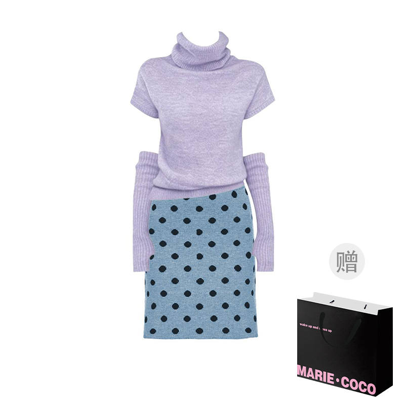MARIE·COCO MARIE·COCO Two Piece Skirt Sets Women's Half Turtleneck Moderate