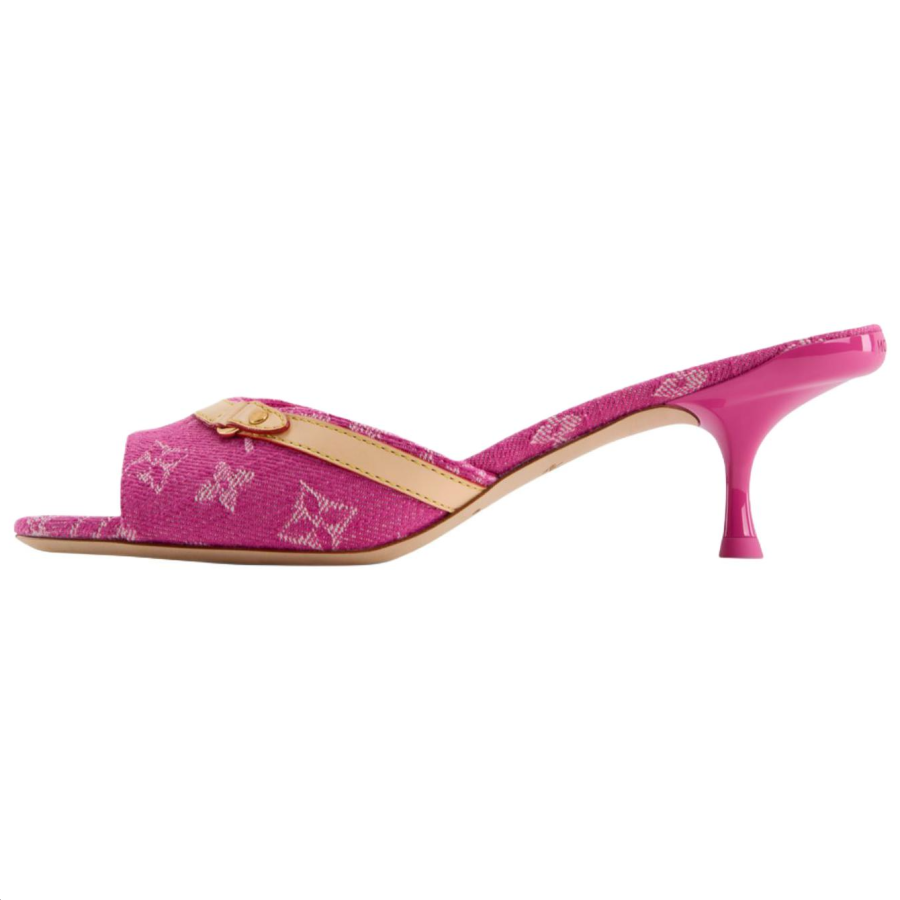LOUIS VUITTON 6AM Slide Slippers 5.5cm Women's Pink
