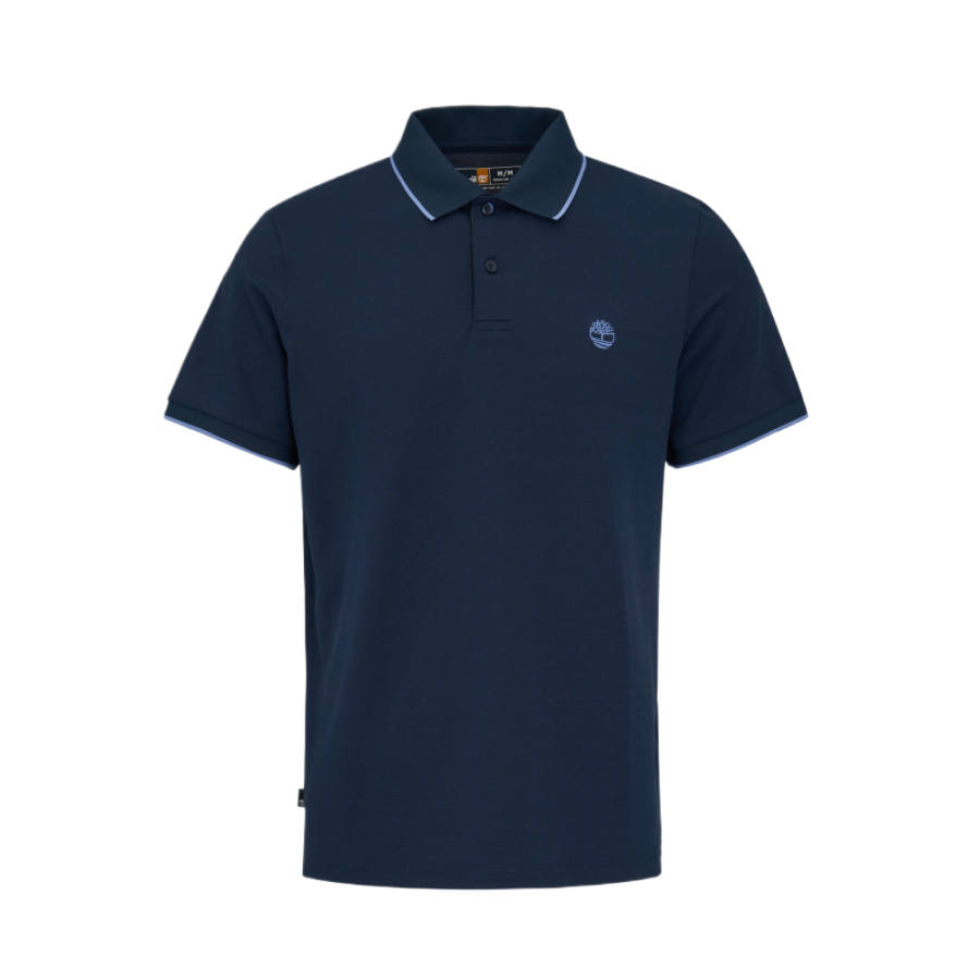 Timberland Polo Shirts Unisex Dark Sapphire Polo Collar Moderate Straight Fit