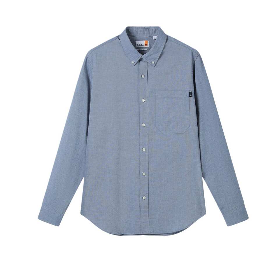Timberland Shirts Men's EYP Dark Gray Lapel Moderate