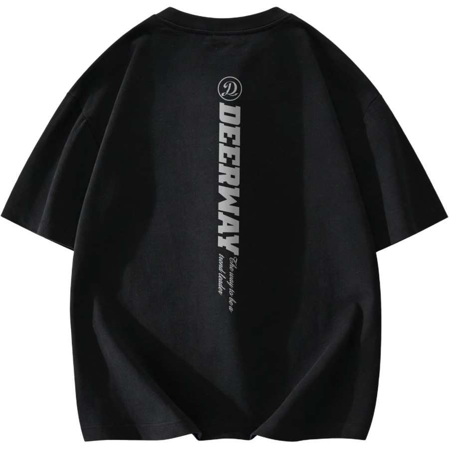 DEERWAY T Shirts Unisex Crew Neck Thin Straight Fit