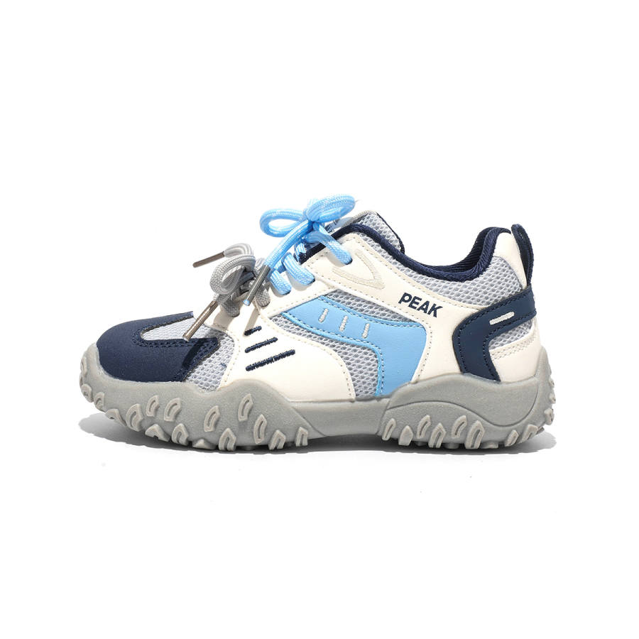 PEAK Anti Kick, Abrasion Resistant, Breathable Low top Casual Shoes White/Dark Blue Kids'