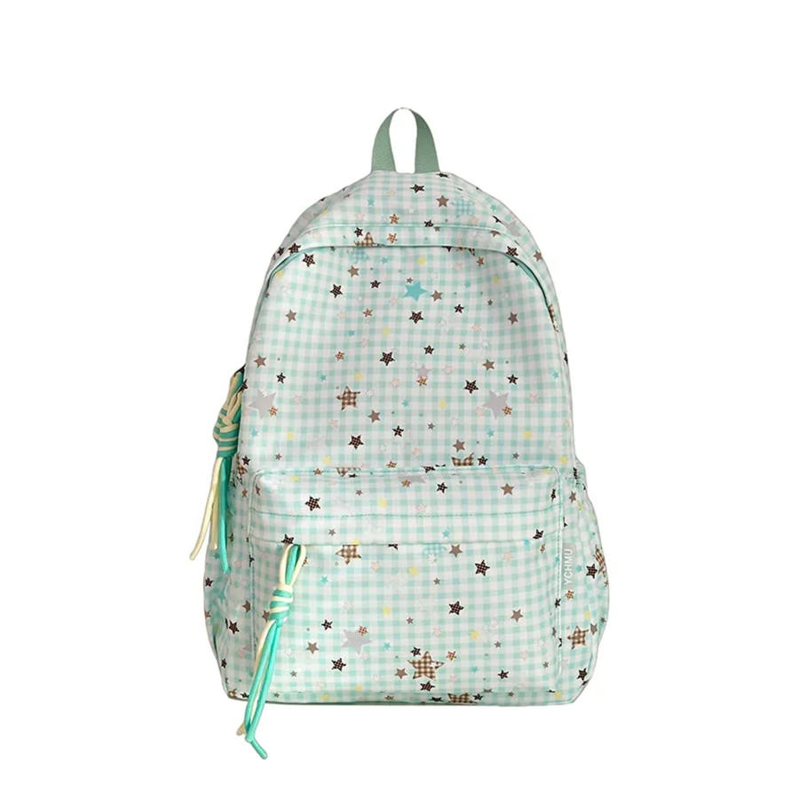 YALU Nylon Backpack Regular Women's Multicolor