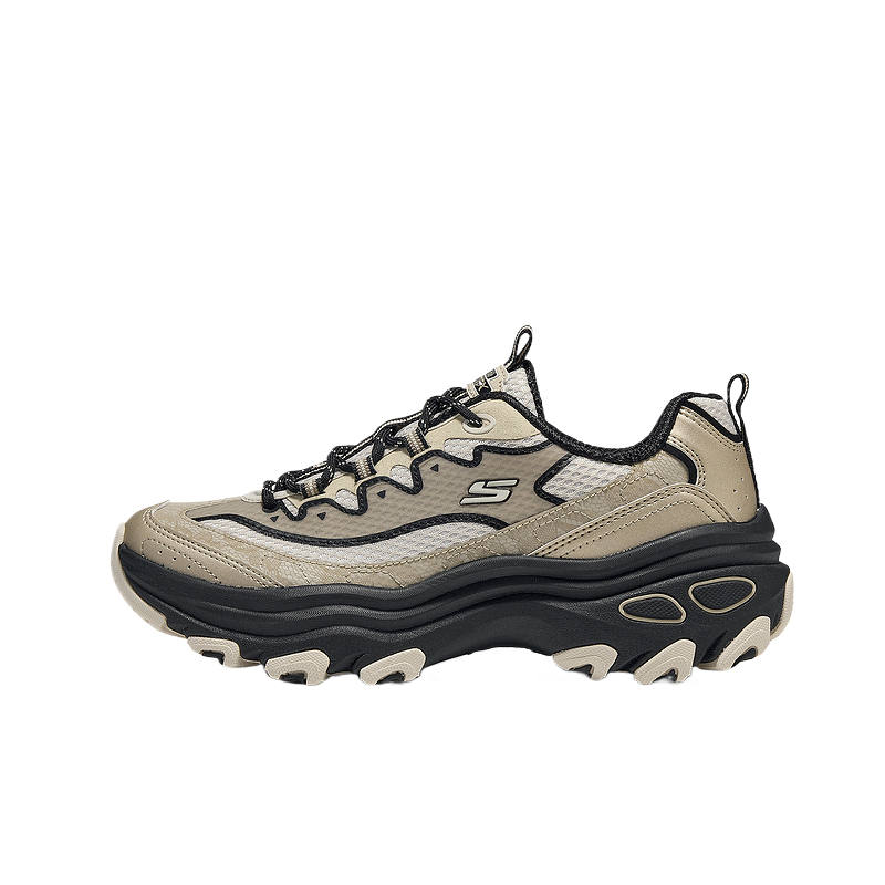 Skechers OUTDOOR WOMENS Mesh, Synthetic Leather Cushioning Breathable Low top Chunky Sneakers Women's